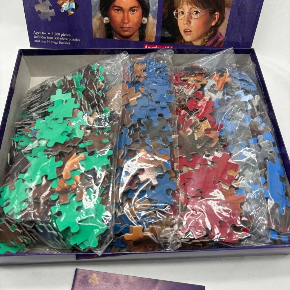 American Girl Doll 4 Puzzle Set Kit Samantha Kaya Molly Mini Mystery Stories
